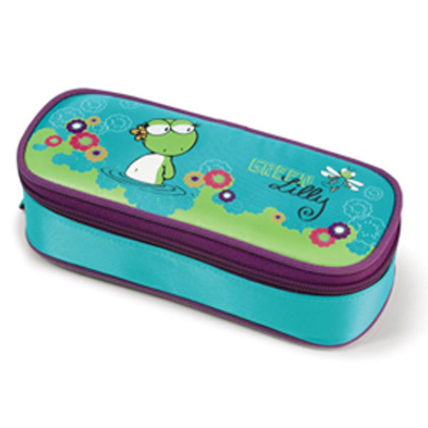 NICI. Estuche para lápices Rana nylon rectangu