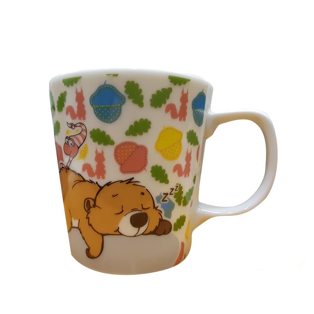 NICI Tazza Farm Friends 240ml In Porcellana – Design Animali Della Fattoria (Pecora, Mucca, Maiale, Gallina), Confezione Regalo, 8x8cm