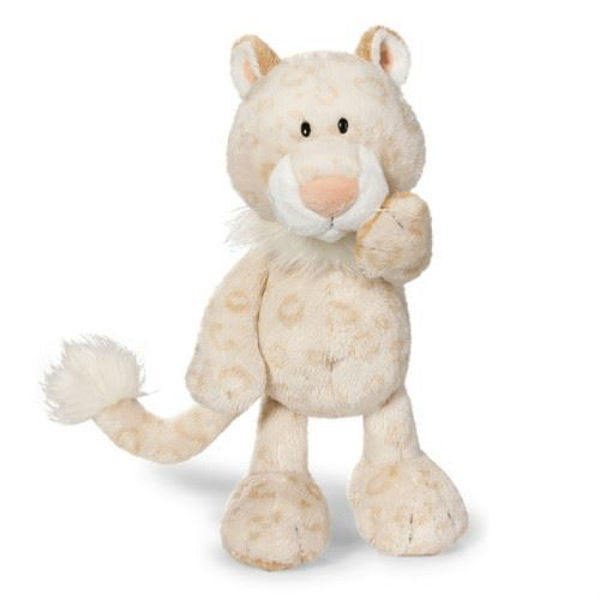 Nici 36068 Peluche Leopardo Delle Nevi - Seduto 20 Cm - Morbido E Coccione Per Bambini E Ragazze